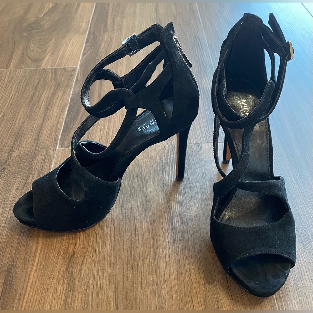 Michael Kors Strappy Black High Heels Women’s size 7